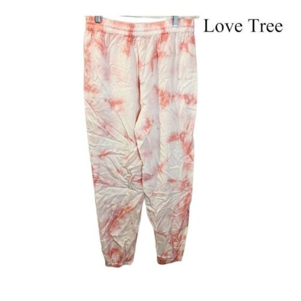 Love Tree Drawstring Elastic Waist Lounge Jogger Pants with Pockets NWT